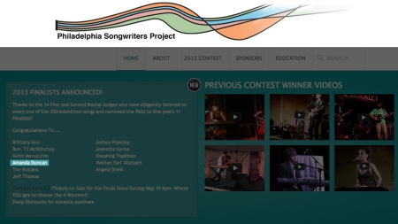 Day 112 - Philadelphia Songwriters Project Song Contest Finalist